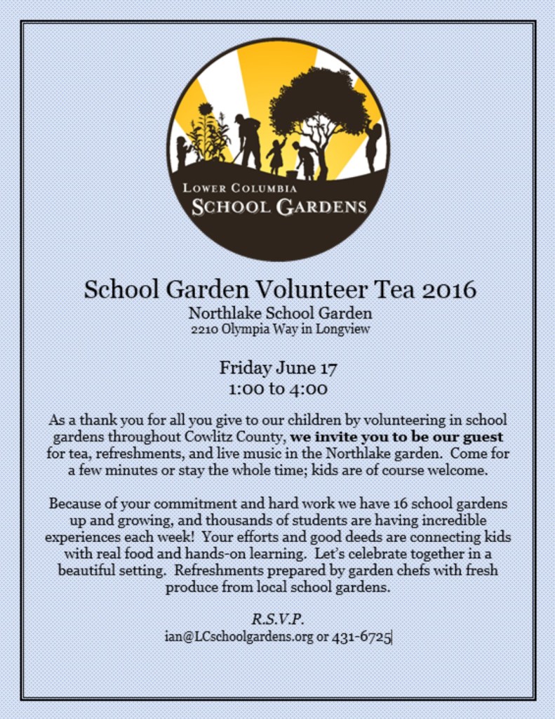 Volunteer Tea Invite 2016